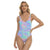 Ombre Cotton Candy Print Women's One-piece Swimsuit - kayzers