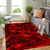 Abstract Red Galaxy Foldable Rectangular Floor Mat - kayzers