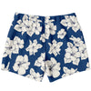 Tropical White Hibiscus Flowers Floral Print Swim Trunks Beach Shorts - kayzers