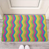 Rainbow Colorful Wavy Lines Rubber Door Mat | Rubber Door Mat