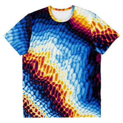 Abstract Marble Pattern Beach Ocean Psychedelic Edm Festival Paint Men Women T-shirt - kayzers