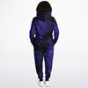 Purple Mysterious Girl Mirage Print Unisex Matching 2 Pc Joggers And Hoodie Set - kayzers