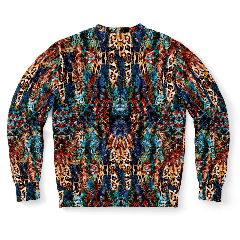 Abstract Art Forest Leopard Snake Animal Print Sweatshirt