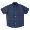 Navy Blue Check Plaid Pattern Shirt - kayzers