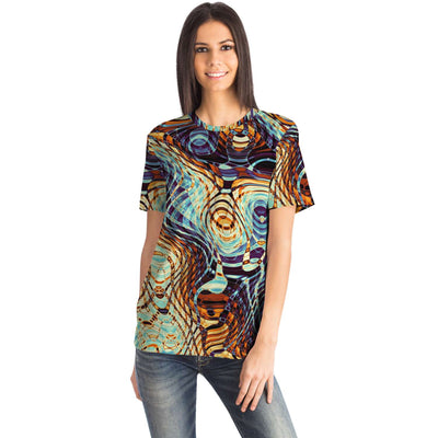 Abstract Shapes Strings Stripes Grunge Psychedelic Unisex T-shirt - kayzers