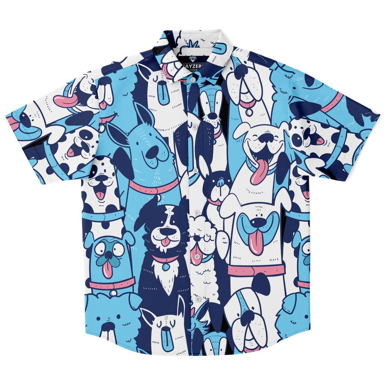 Funny Dogs Pattern Men's Shirt - kayzers