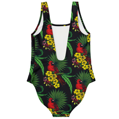 Tropical Beach Floral Print One Piece Swimsuit - kayzers