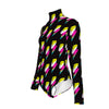 Flash Lightning Popsicle Print Women's Turtleneck Long Sleeve Bodysuit