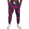 Pink Geometric Halftone Camo Unisex Fleece Fashion Joggers - kayzers