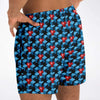 Fast Dry Blue Cubes And Red Balls Geometric 3D Space Men's Swim Trunks, Swim Shorts, Surf Shorts - kayzers