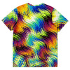 Paint Brushes Stroke Waves Psychedelic Colorful Retro Abstract Unisex T-shirt - kayzers