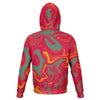 Red Liquid Abstract Sunset Paint Yellow Ombre Iridescence Unisex Fashion Hoodie - kayzers