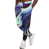 Blue Hues Waves Fractals Waves Abstract Art Psychedelic Galactic Men Women Joggers - kayzers