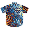 Abstract Psychedelic Waves Edm String Color Retro Men Shirt - kayzers