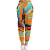 Orange Marble Pattern Abstract Art Psychedelic Mosaic Paint Men Women Joggers - kayzers