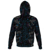 Broken Matrix Code Unisex Zip Up Fleece Fashion Hoodie - kayzers