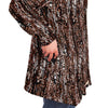 Brown Leopard Animal Print Cloak