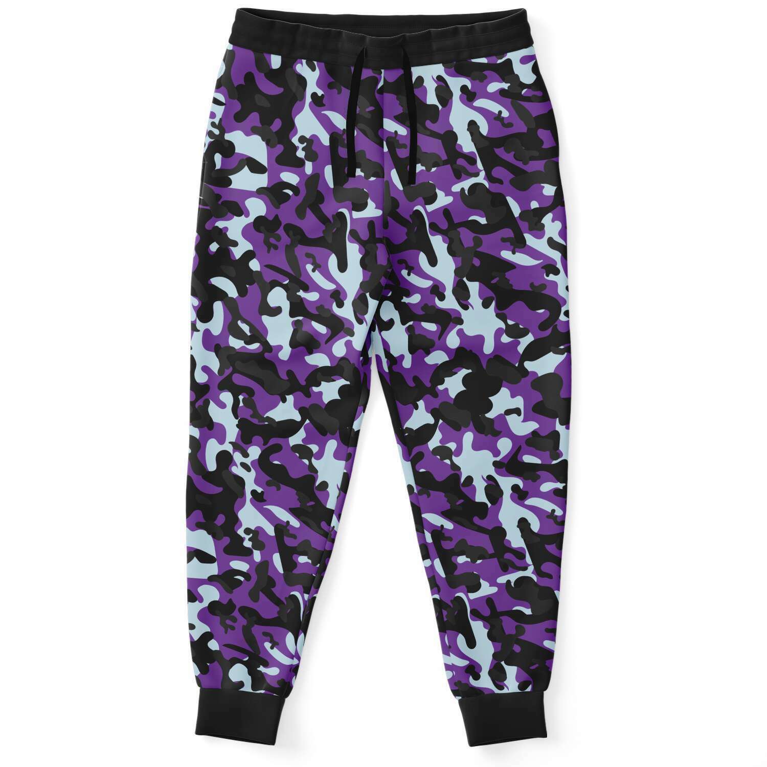 Purple Camouflage Unisex Fleece Joggers - kayzers
