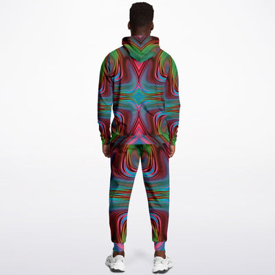 Abstract Liquid Psychedelic Waves 2 Pc Hoodie & Joggers Matching Set - kayzers