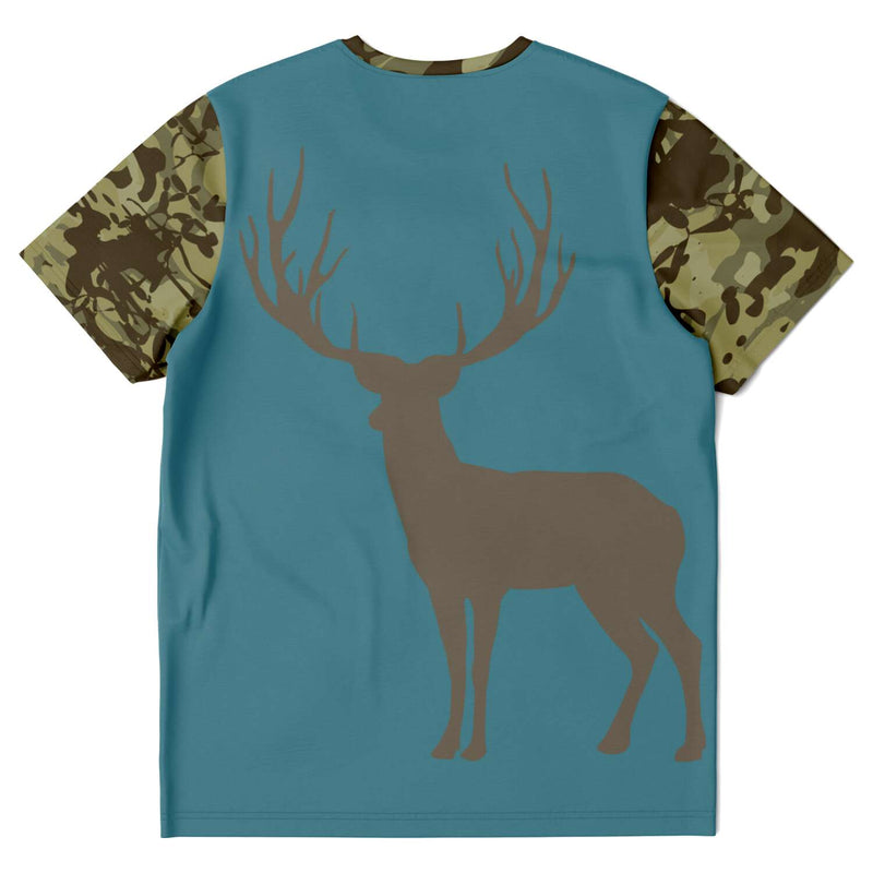 Reindeer Caribou Camo Unisex T-shirt - kayzers