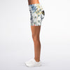Floral Leopard Print Women's Bike Shorts - kayzers