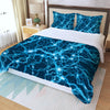 Electrical Waves Electric Print Three Piece Duvet Cover Set