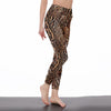 Leopard Print Women's High Waist Leggings, Tiger Print Women's Gym Yoga Leggings, Workout Leggings