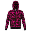 Pink Galactic Glitter Camouflage Unisex Zip Up Hoodie - kayzers