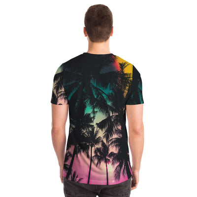Beach Tropical Palm Trees Sunset Summer Unisex T-shirt - kayzers