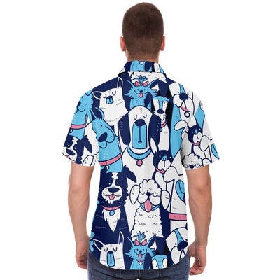 Funny Dogs Pattern Men's Shirt - kayzers