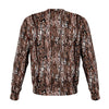 Torn Design Leopard Animal Print Sweatshirt