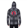 Old Soul Print Men's Pullover Hoodie With Mask, Illusion Hoodie With Mask, Kanji Hoodie With Mask