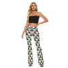 Retro 60's 70's Hippie Hipster Colorful Women's Skinny Flare Pants