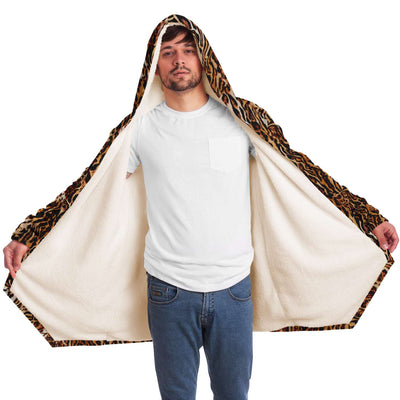 Tiger Animal Print Fleece Cloak