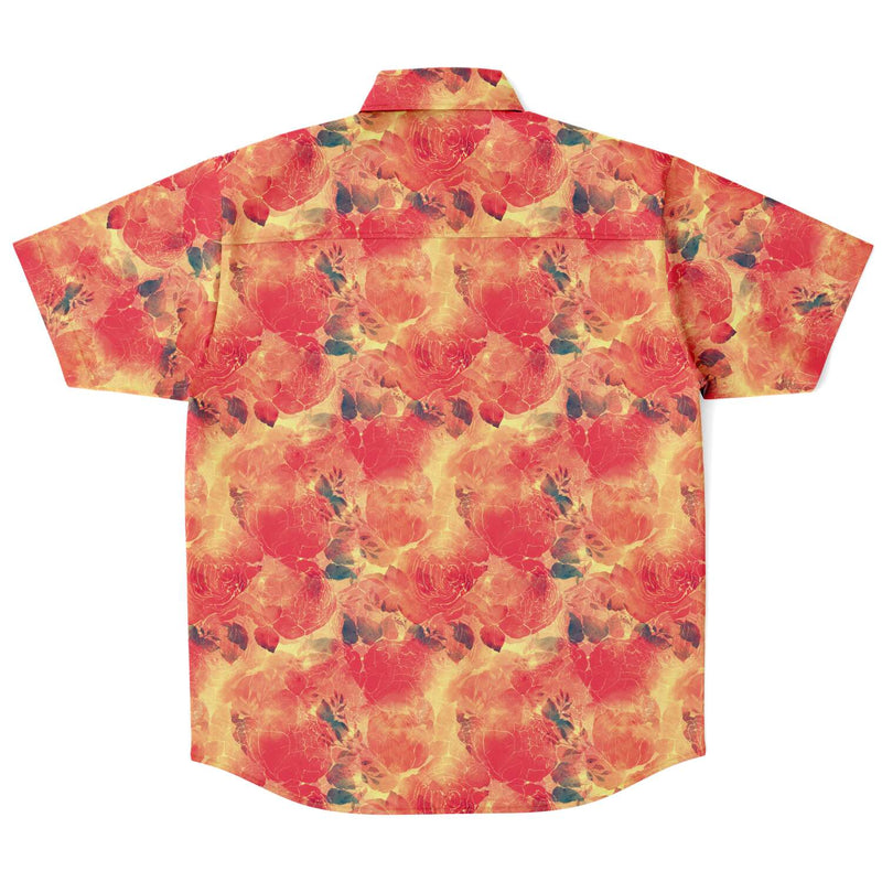 Shabby Chic Rose Pattern Men's Shirt - kayzers