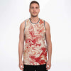 Red Blood Deep Ink Classic Basketball Jersey, Mesh Fabric Tank Top - kayzers
