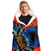 Jewels of Ocean Psychedelic Trippy DMT Fractal Art Hooded Blanket - kayzers