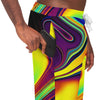 Colorful Vibe Sporty Liquid Paint Strokes Psychedelic Waves Abstract Men Women Joggers - kayzers