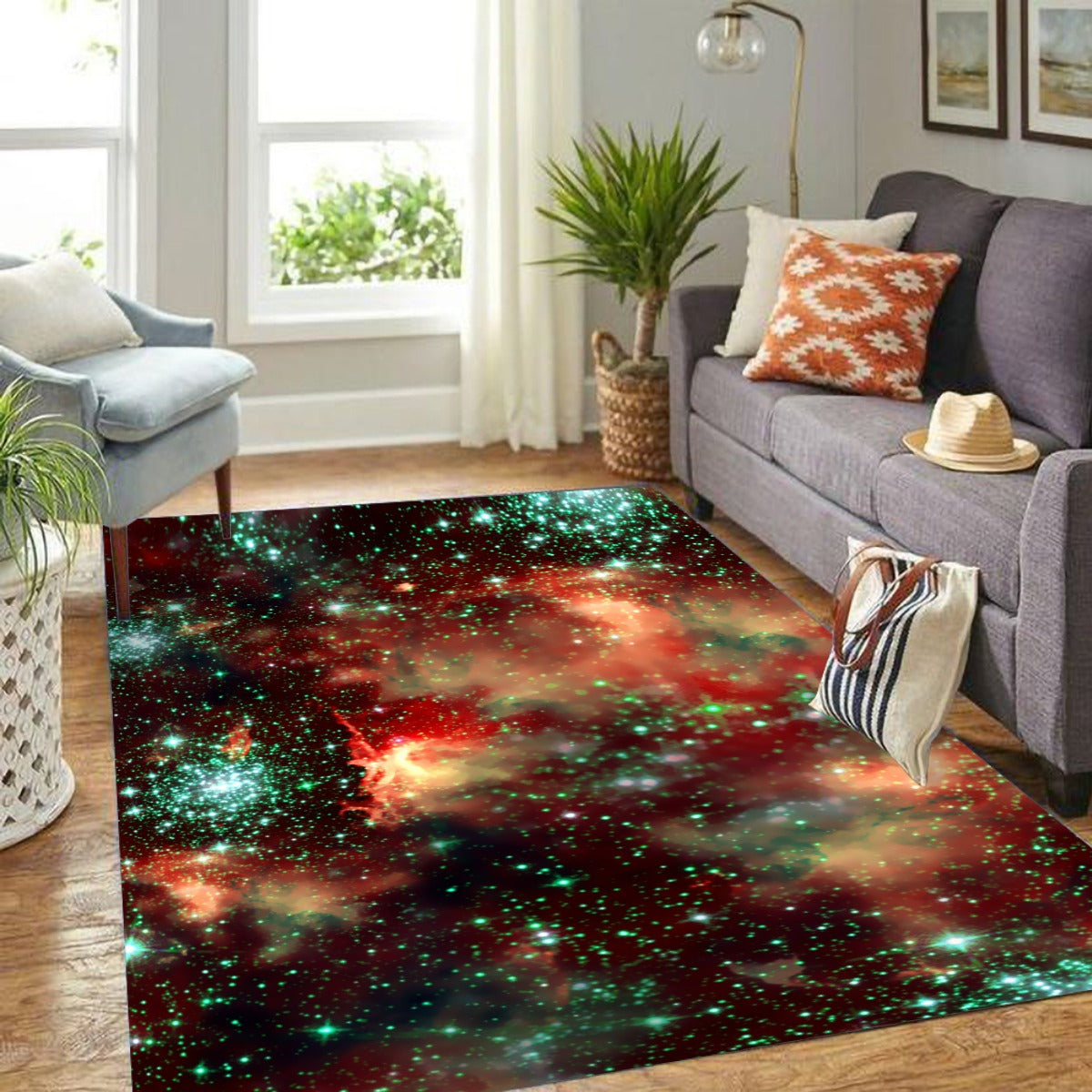 Andromeda Galaxy 3D Print Foldable Rectangular Floor Mat - kayzers