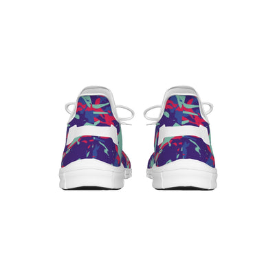 Colorful Abstract Print Light woven running shoes - kayzers