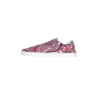 Liquid Abstract Men's Leather Sneakers - kayzers