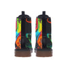 Abstract Colorful Beach Print Men's Martin Short Boots - kayzers