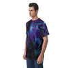 Purple Clouds Print Men's T-Shirt | Velvet - kayzers