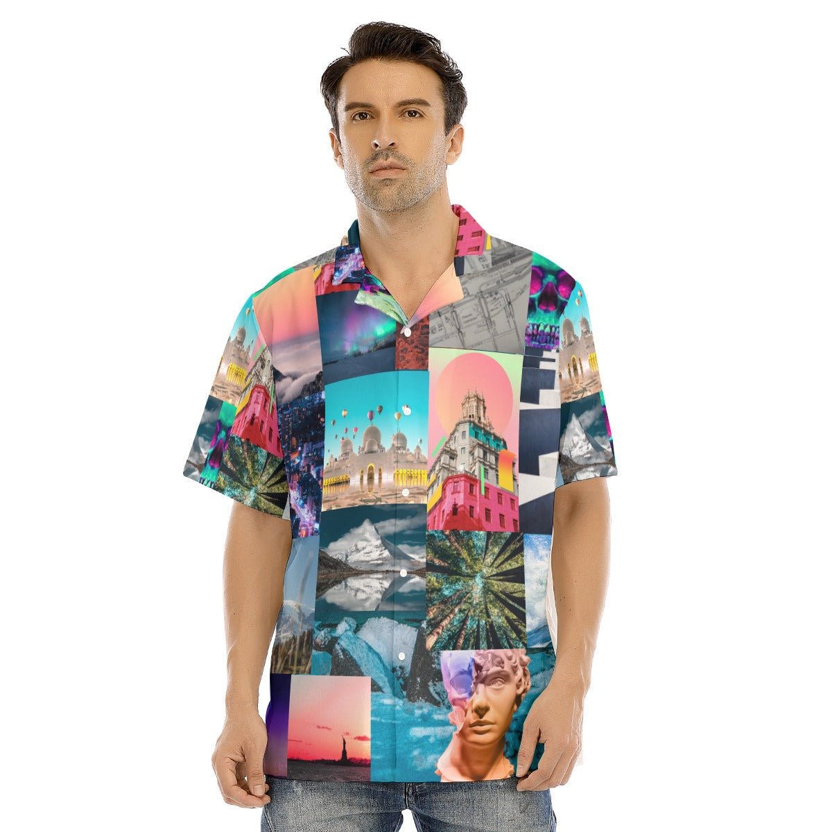 The Tourist Men's Hawaiian Shirt With Button Closure - kayzers