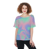 Ombre Candy Print Women's T-Shirts - kayzers