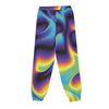 Lights Abstract Print Men's Basketball Buttoned Sweatpants - kayzers