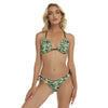 Green Camo Print Women's Sling Bikini Swimsuit - kayzers
