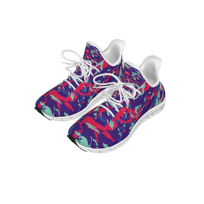 Colorful Abstract Print Light woven running shoes - kayzers