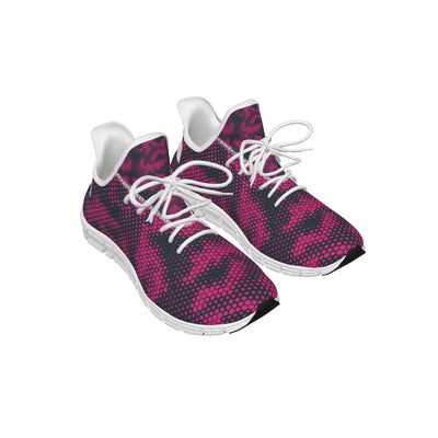 Pink Halftone Light woven running shoes - kayzers