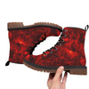 Red Devil Galaxy Print Men's Martin Short Boots - kayzers